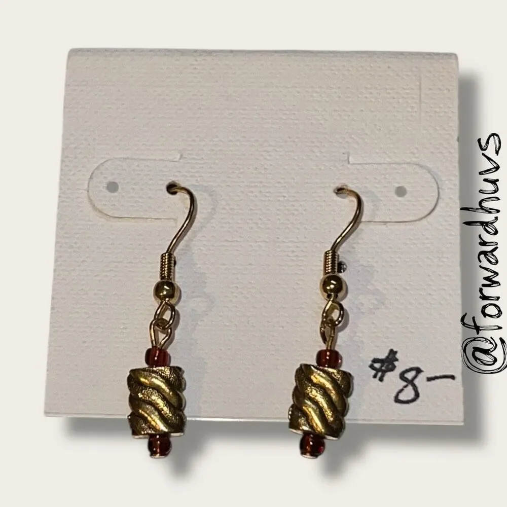 Bundle Sale 3 for $15 | Handcrafted Glass Dangle Earrings | Artistic and Elegant